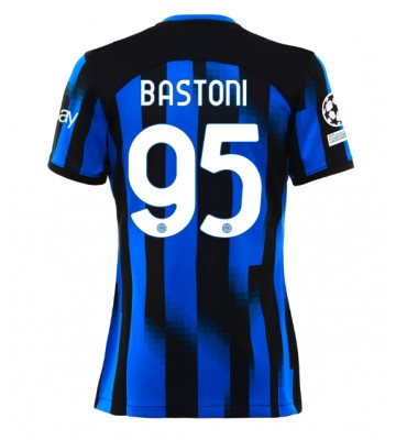 Inter Milan Alessandro Bastoni #95 Hemmatröja Kvinnor 2023-24 Kortärmad
